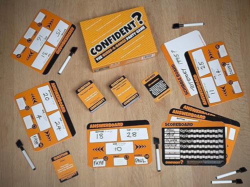 Miniatura 4 de Confident? Juego de fiesta: trivia familiar y diversión de adivinanzas con juego rápido, ideal para noches de juego y fiestas para niños y adultos,