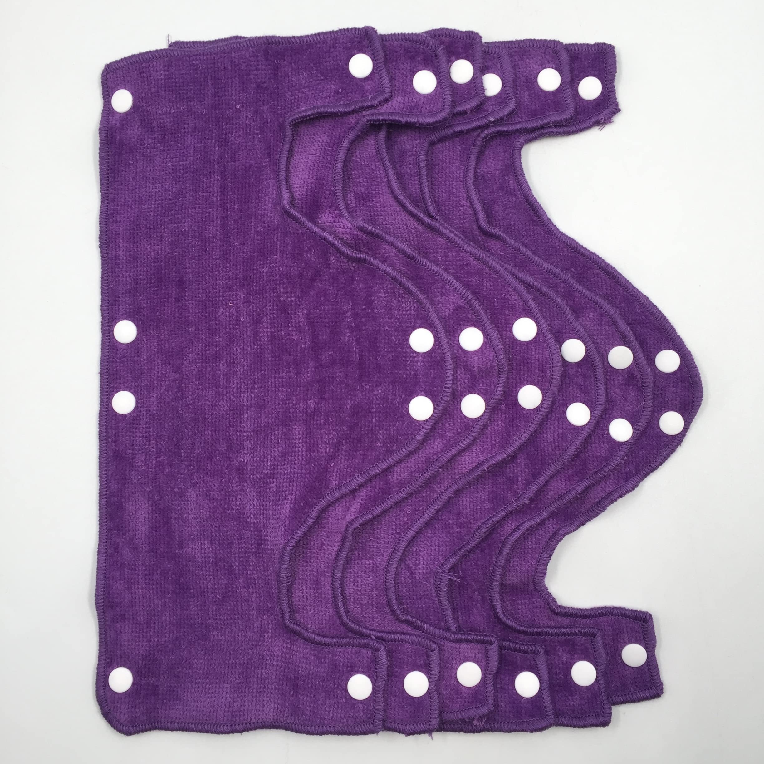 Big Purple Hard Hat Sweatband,Reusable Washable Terry Cotton Hard Hat Liner snap on, 6 pcs per Pack