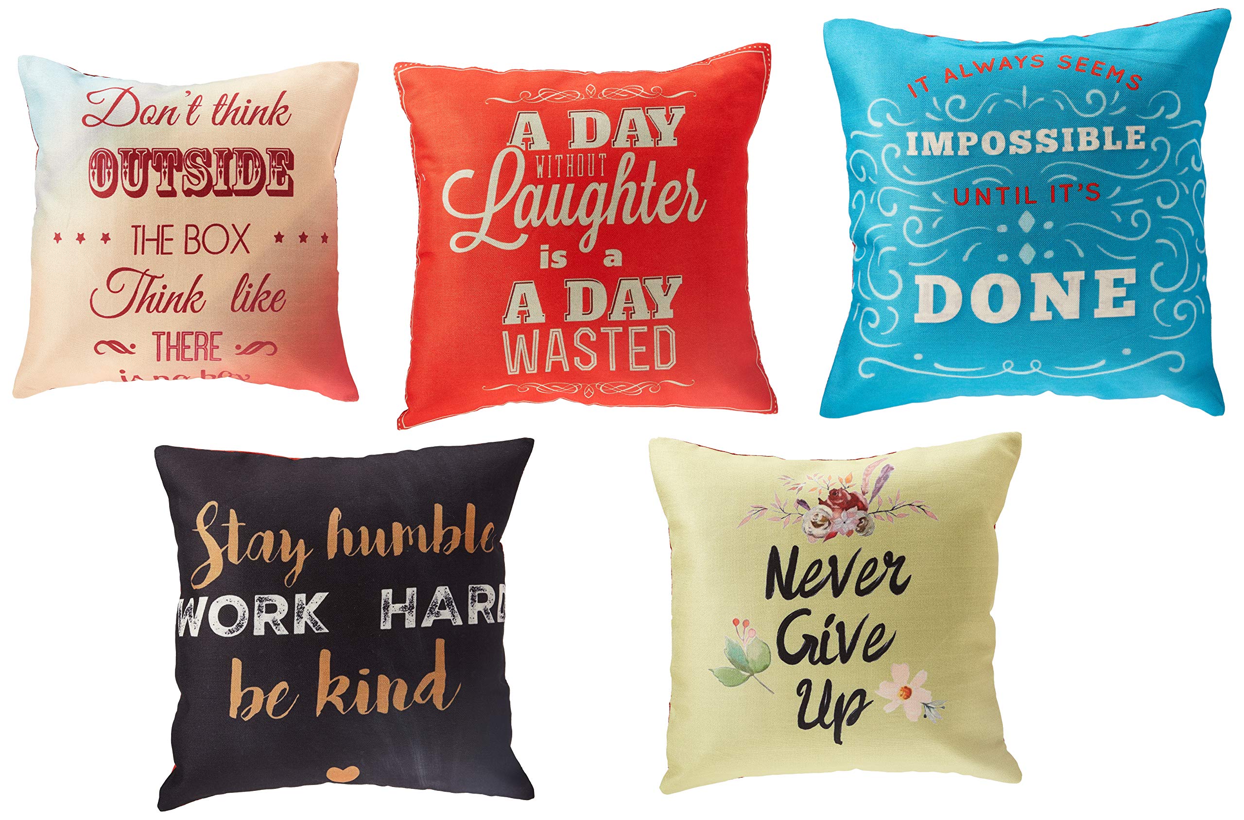 Panache Exports Cushion Covers, Multi-Colour, 45 cm x 45 cm, PECUSCVR35