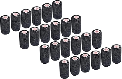 Miniatura 406 de Cinta adhesiva de 3 pulgadas para veterinarios (varios colores) (paquete de 24) rollo de agarre de vendaje flexible de adherencia autoadhesiva