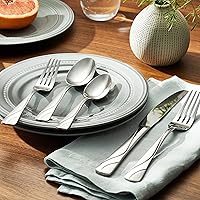 Vista 2 de Oneida River - Juego de cubiertos para uso diario, 20 piezas, acero inoxidable 18/0