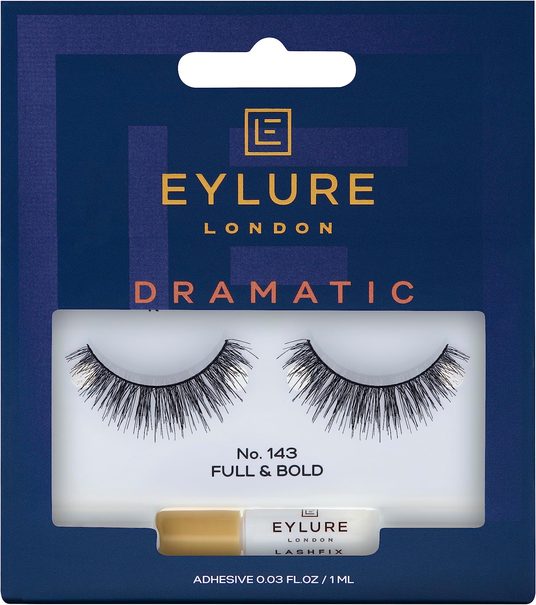 EylureDramatic False Eyelashes, Style No. 143, Reusable Adhesive Included, 1 Pair