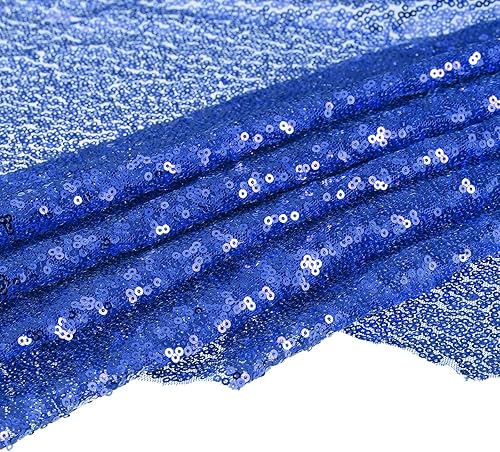 MECCANIXITY Tela de lentejuelas azul, 4 yardas de longitud 4.2 pies de ancho, tela de malla de lentejuelas brillantes para decoración de ropa de disponible en Yaxa Mexico