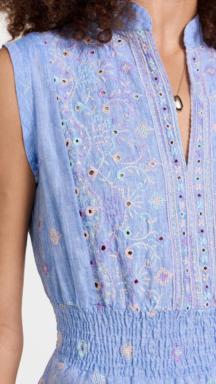 Temptation Positano Women's Giugno Long Dress, Greco Blue, XS - Image 6