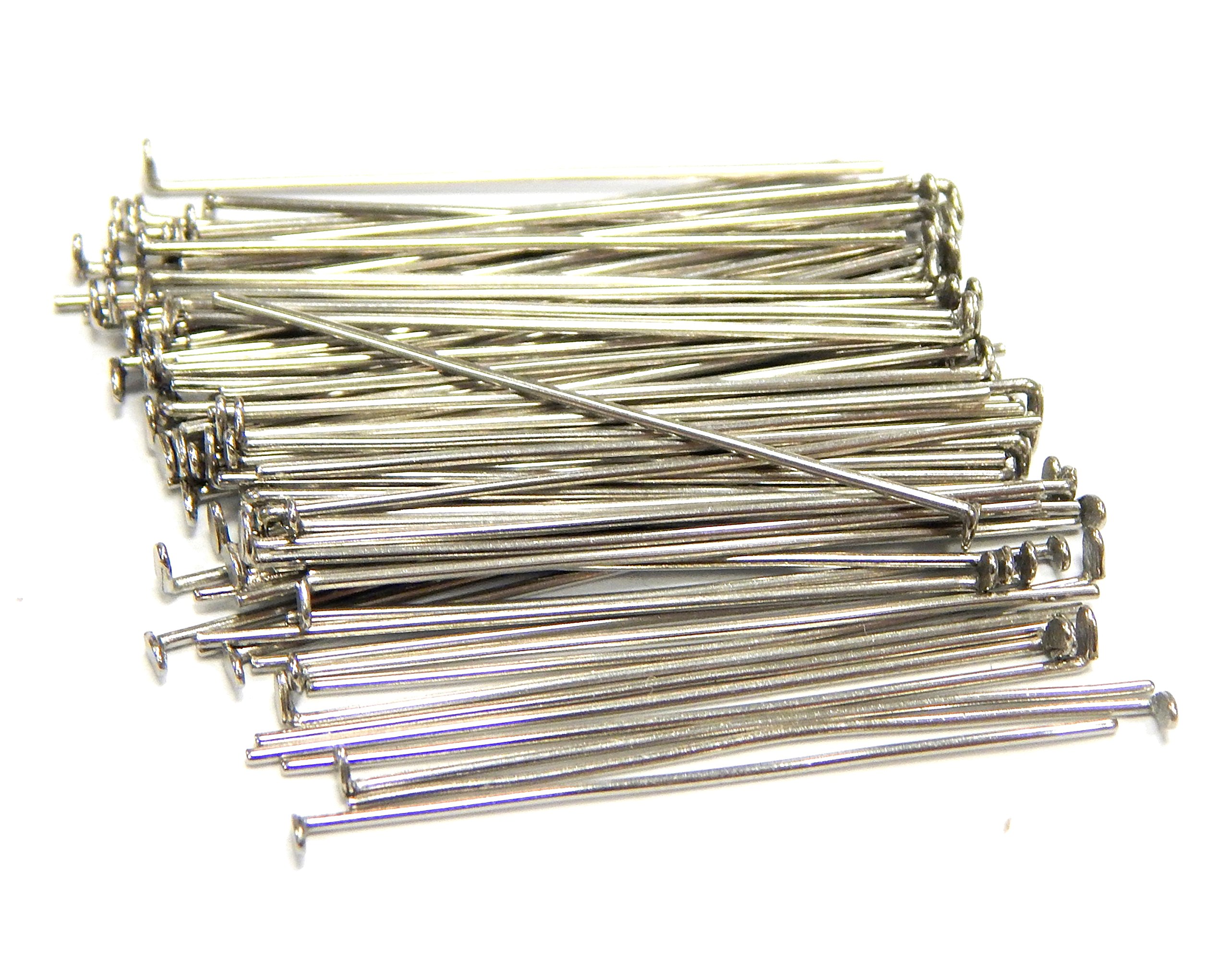 Perlin Perni per borchie 40 mm x 0,7 mm, placcati argento, 4 cm, 250 pezzi