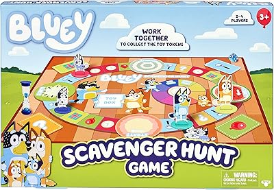Bluey Scavenger Hunt Game, 2-4 players