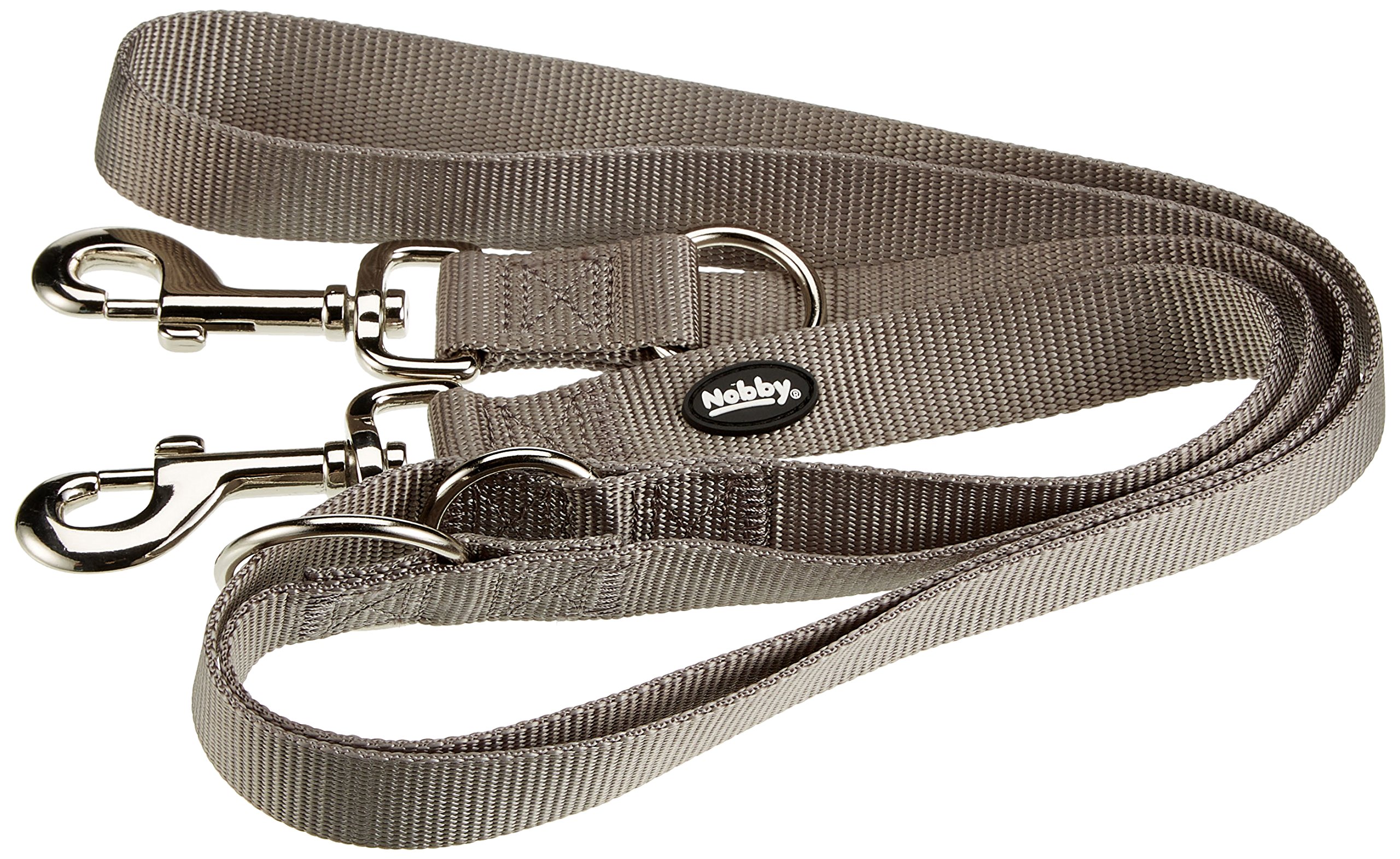 Nobby Classic Dog Leash, 200 cm/25 mm, Mouse Gray