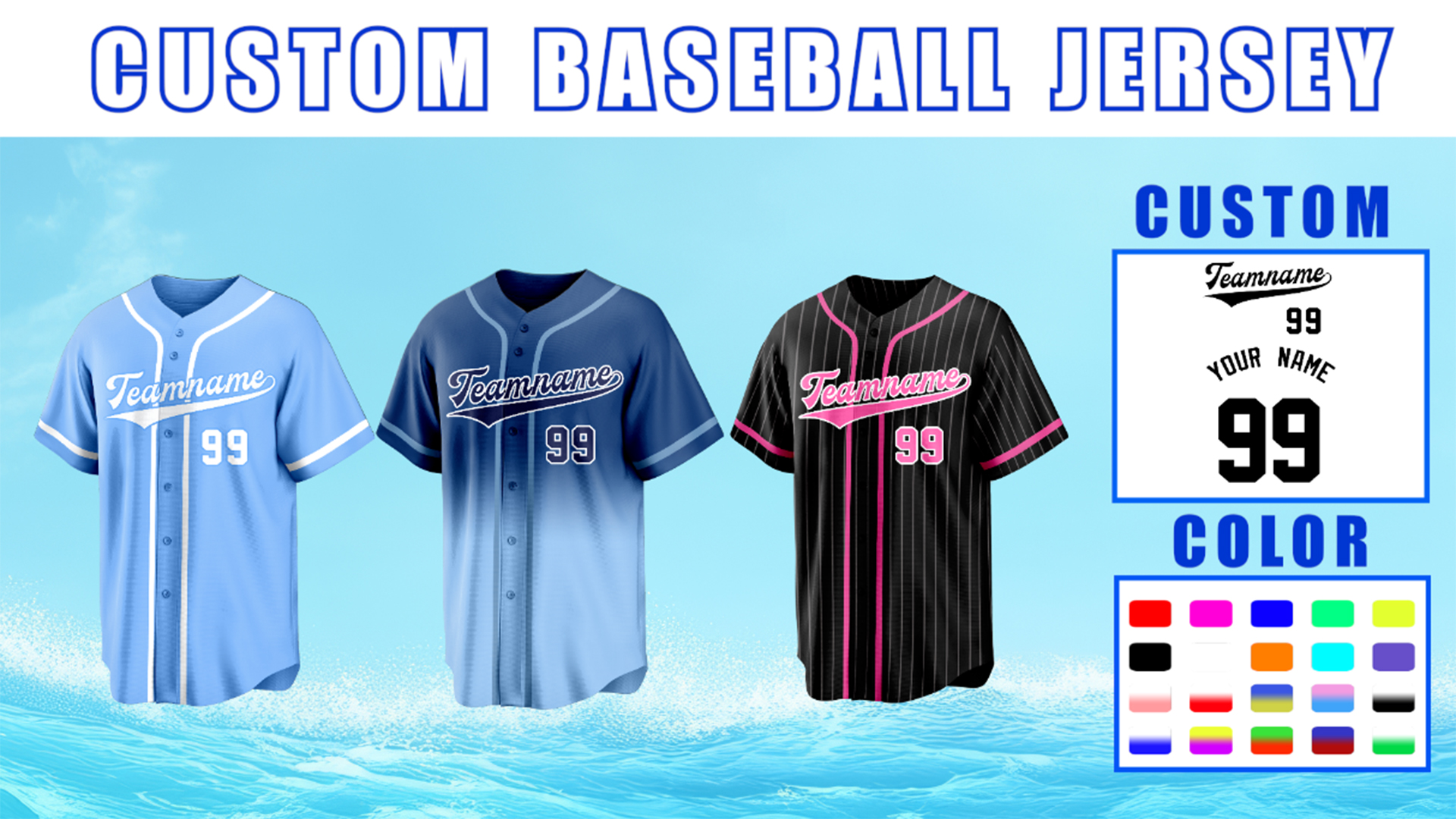 Camiseta personalizada de béisbol con nombre y número, transpirable, uniforme de equipo para juegos y prácticas para hombres, mujeres y jóvenes miniatura 7
