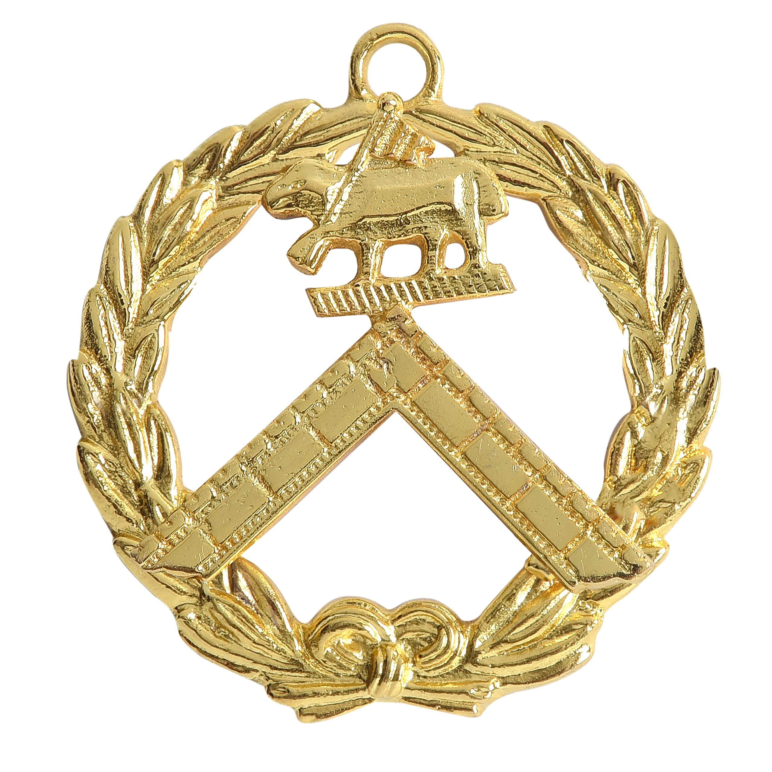 BRICKS MASONS Grand Generalissimo Knights Templar Commandery Officer Collar Jewel - Gold Plated