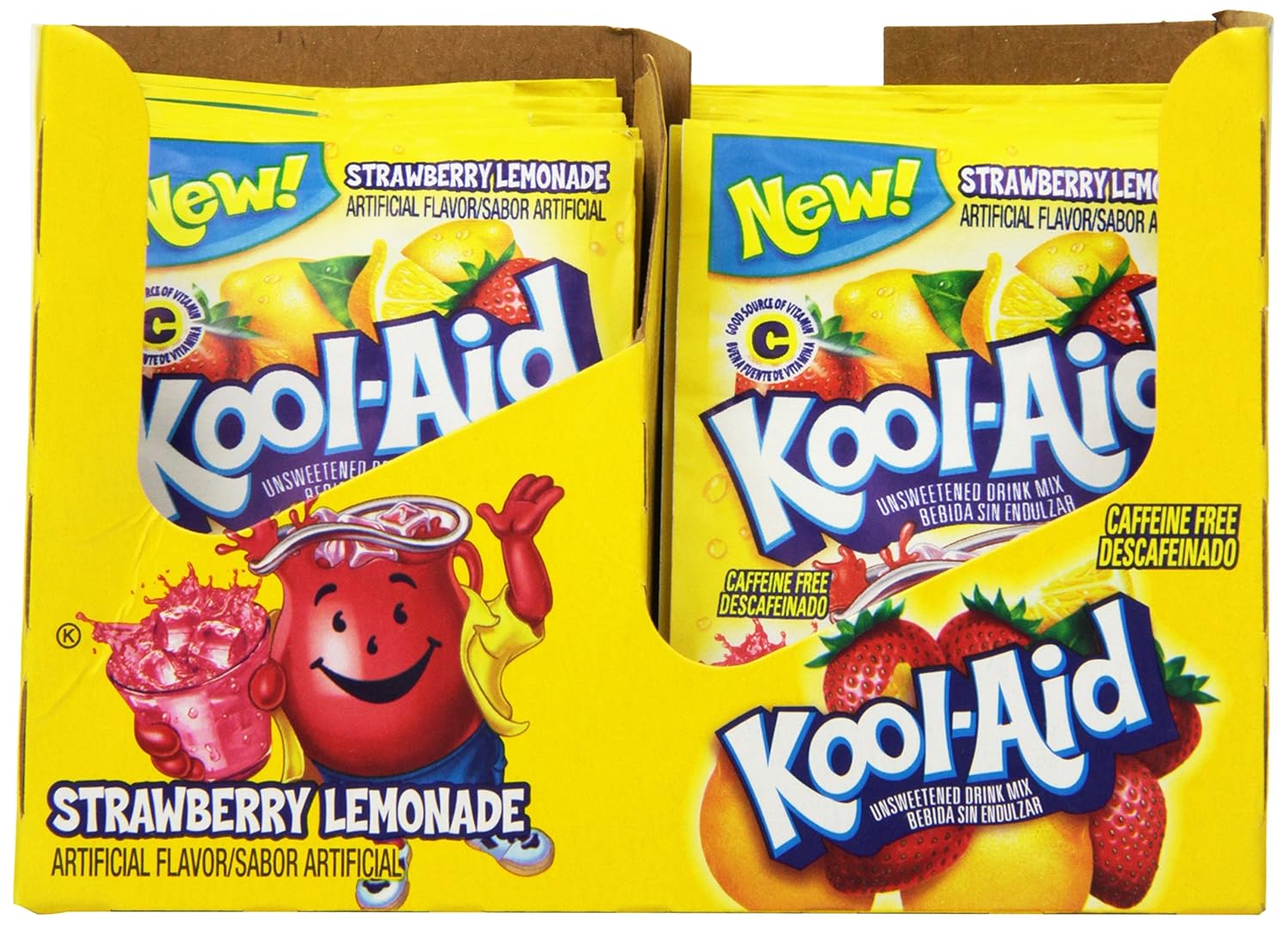 Kool-Aid Twists Soarin' Strawberry Lemonade Unsweetened Soft Drink Mix, 0.19-Ounce Packets (Pack of 96)