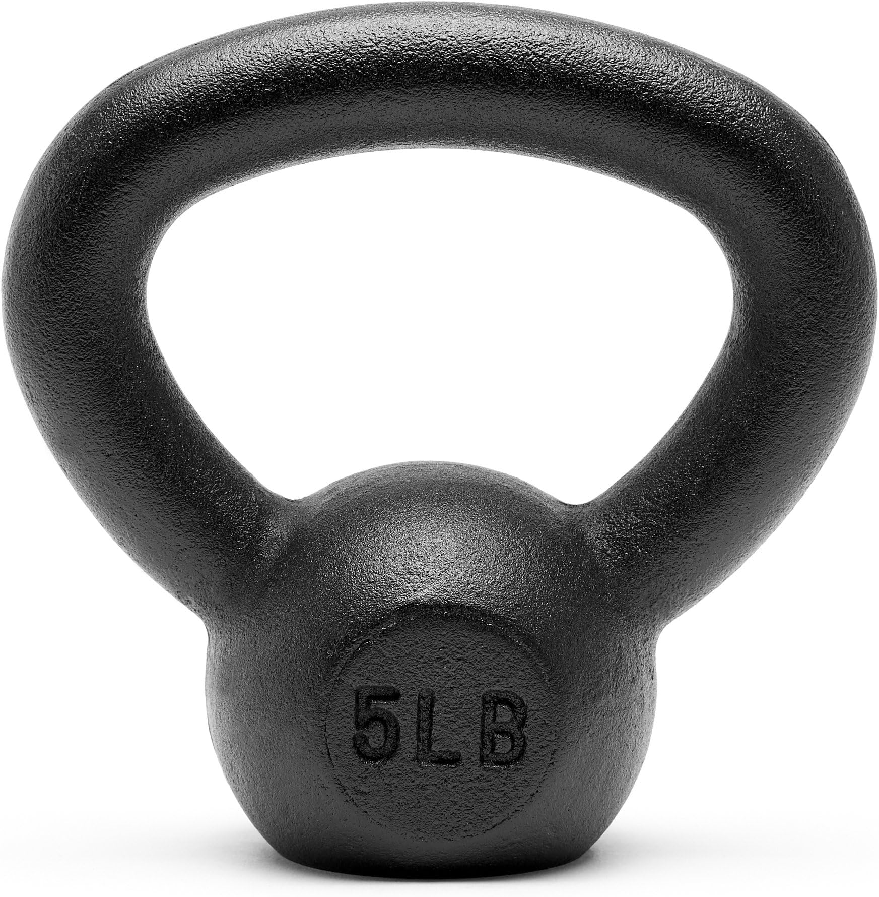 Premium Powder Coated Solid Cast Iron Kettlebell Weights 5lb to 45lb