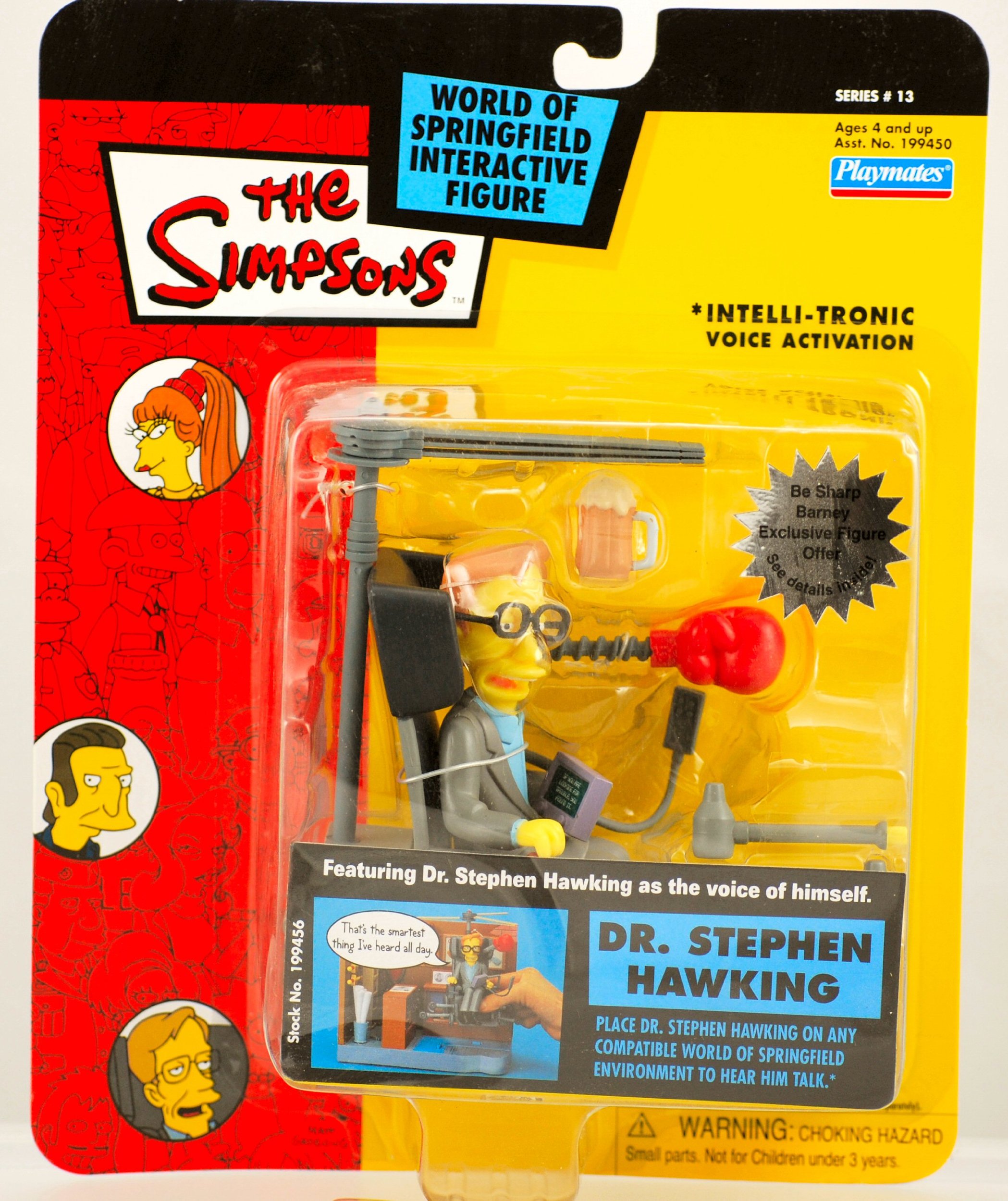 Playmates Toys Simpsons Dr. Stephen Hawking Action Figure