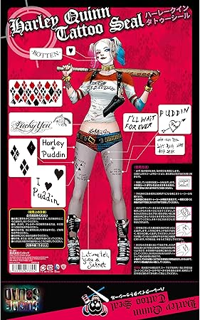 Amazon Suicide Squad スーサイド スクワッド タトゥシール ハーレイ クイン 建設車両 おもちゃ