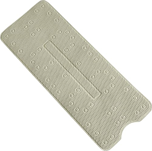 Webos Alfombrilla antideslizante para bañera espuma de seguridad suave para bañera adecuada para ancianos y niños, extra larga de 40 x 16 pulgadas,