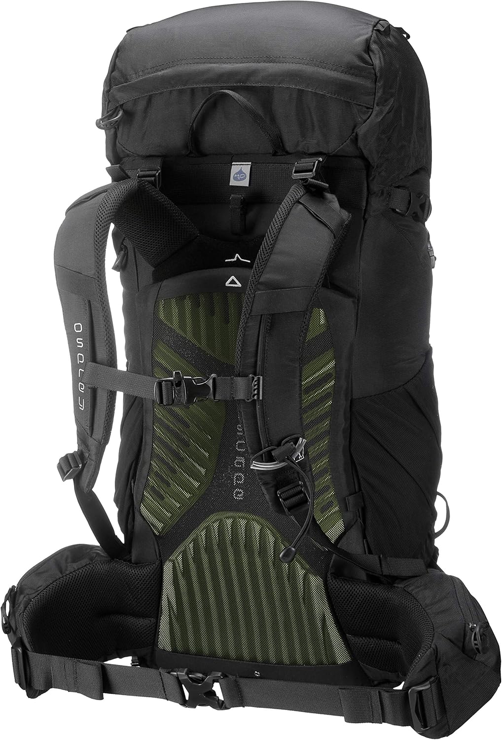 Osprey Kestrel 38 Men's Hiking Backpack Black Small/Medium