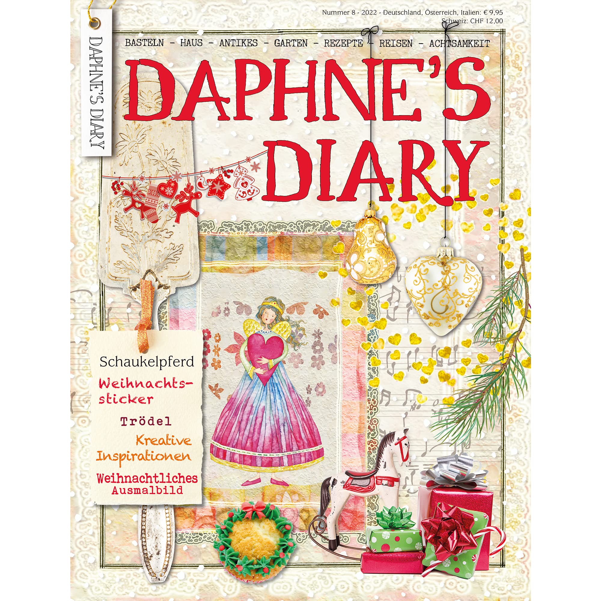 Daphne's Diary Magazine #8 2022 (German) | Creative Art Craft Workbook | Interactive Diary Magazine for Mindfulness, Coloring, Art, Cooking, Travel | Full of Creative Inspirations and Sweet Articles