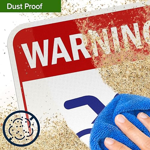 Vista 71 de Señal de advertencia de natación a tu propio riesgo, 10 x 14 pulgadas, libre de óxido, aluminio 040, resistente a la decoloración, fabricado