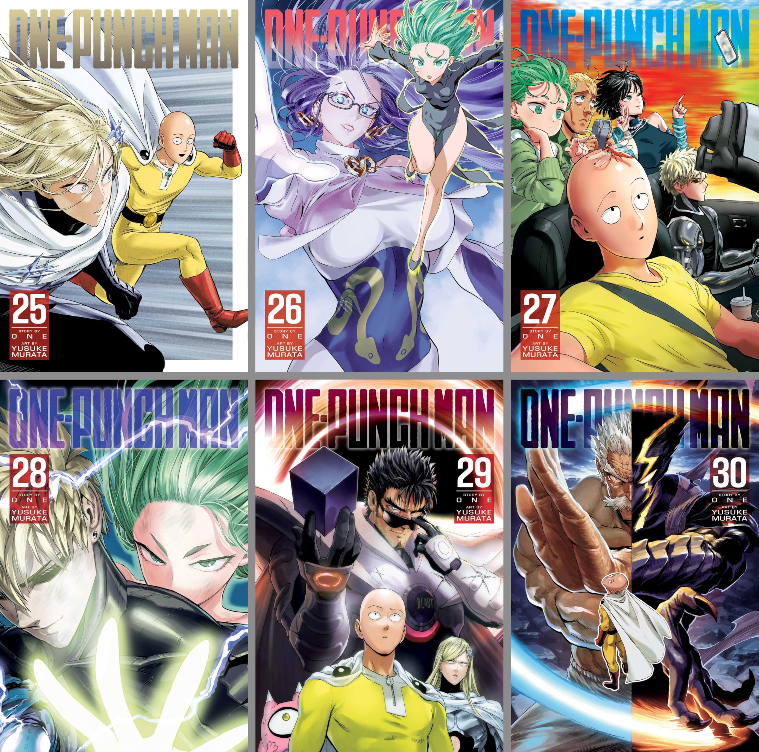 One-Punch Man Series (Vol. 1-32) Manga Set, by ONE (32 Books)