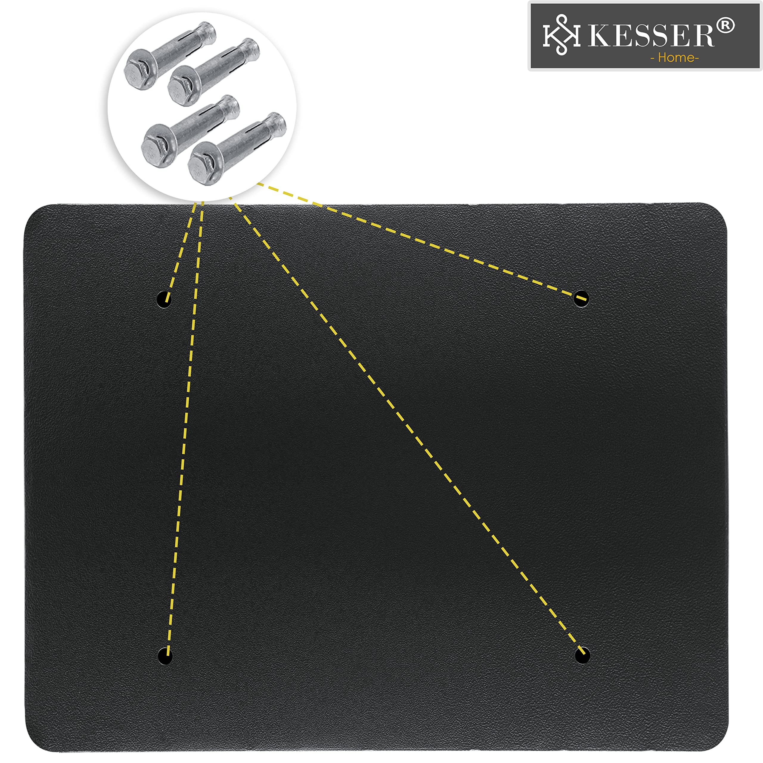 KESSER® Cassaforte Elettronica | Incl. Box Batteria | 3x Doppio Cilindro Di Bloccaggio | A Muro, Pavimento o Mobile | Illuminazione Interna (L)