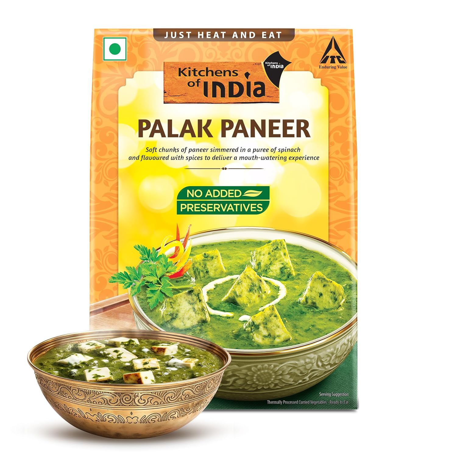 New year Sale Kitchens of India Palak Paneer, ITC Ready to Eat Indian Food, Just Heat and Eat, Microwavable, 285g New year Sale Kitchens of India Palak Paneer, ITC Ready to Eat Indian Food, Just Heat and Eat, Microwavable, 285g