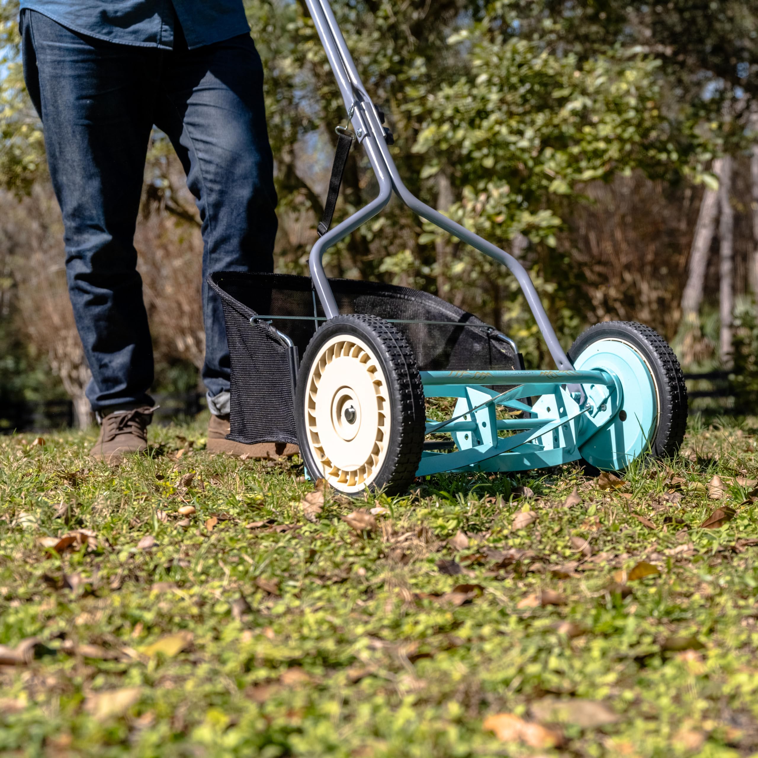American Lawn Mower Company 1304-14GC Spindelrasenmäher, Minze – Ansicht 2