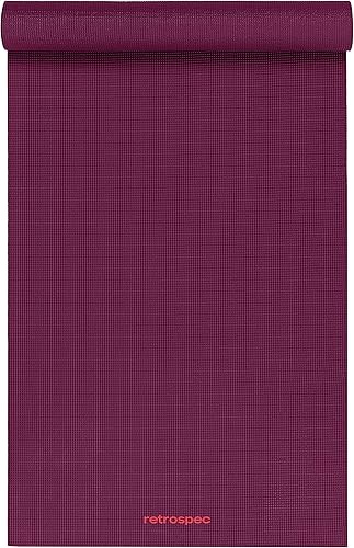 Miniatura 2 de Retrospec Pismo - Alfombrilla de yoga con correa de nailon para hombres y mujeres - Alfombrilla de ejercicio antideslizante para yoga, pilates, Azul