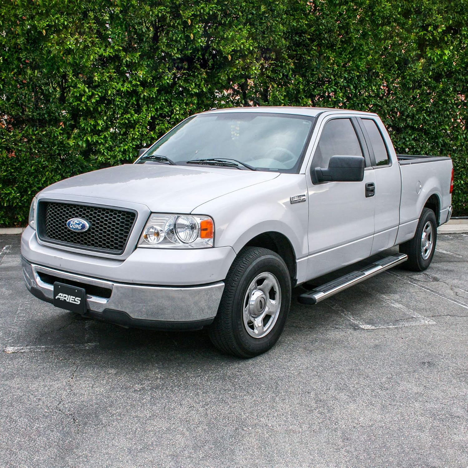 ARIES 4444018 6 x 75-Inch Oval Polished Stainless Steel Nerf Bars, Select Ford F-150