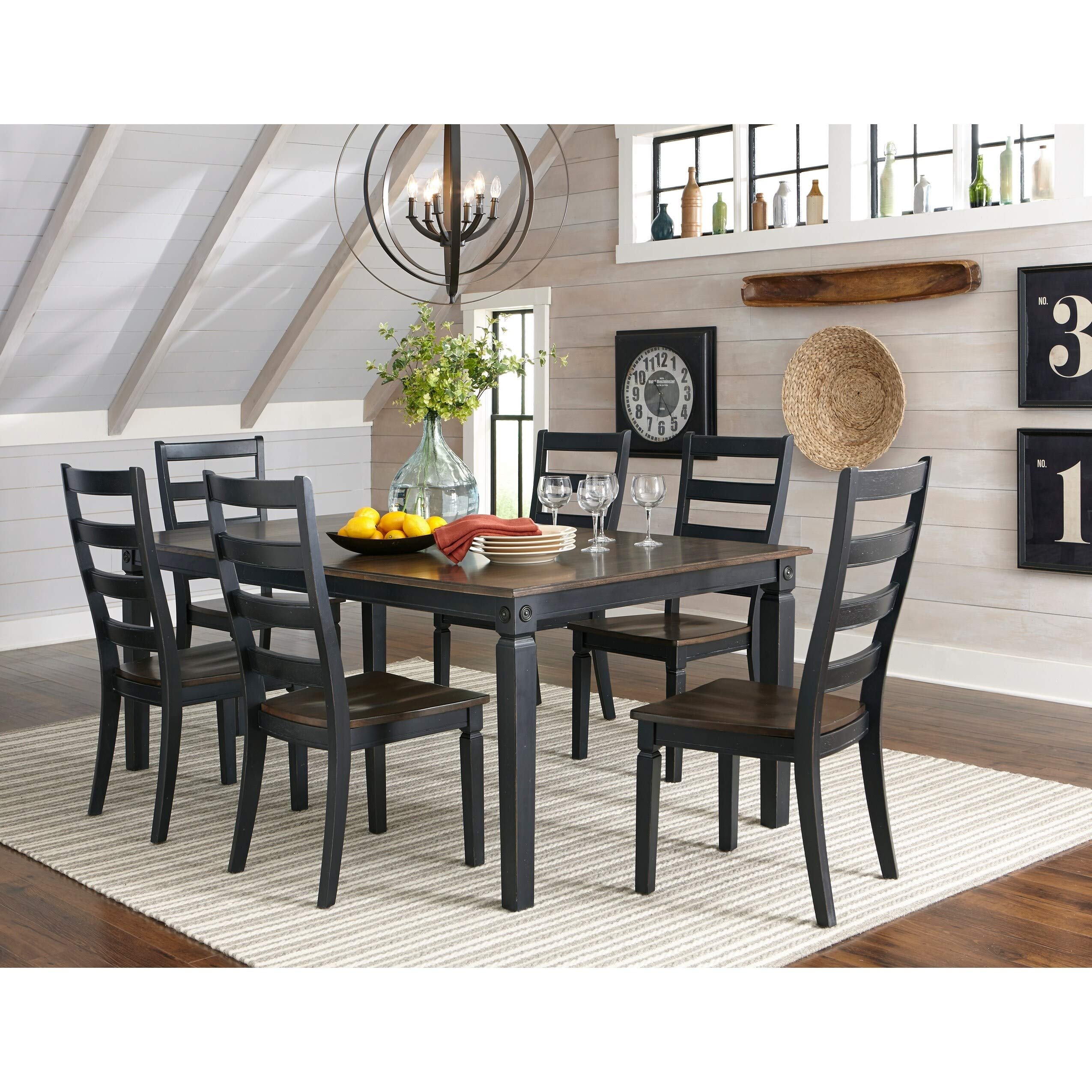 Amazon.com - Intercon Glennwood Ladderback Side Chair Rubbed Black