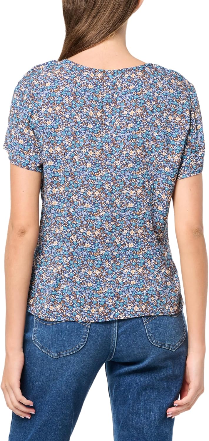 Lucky Brand Womens Lucky Brand Women's Printed Button Front Top - Image 3
