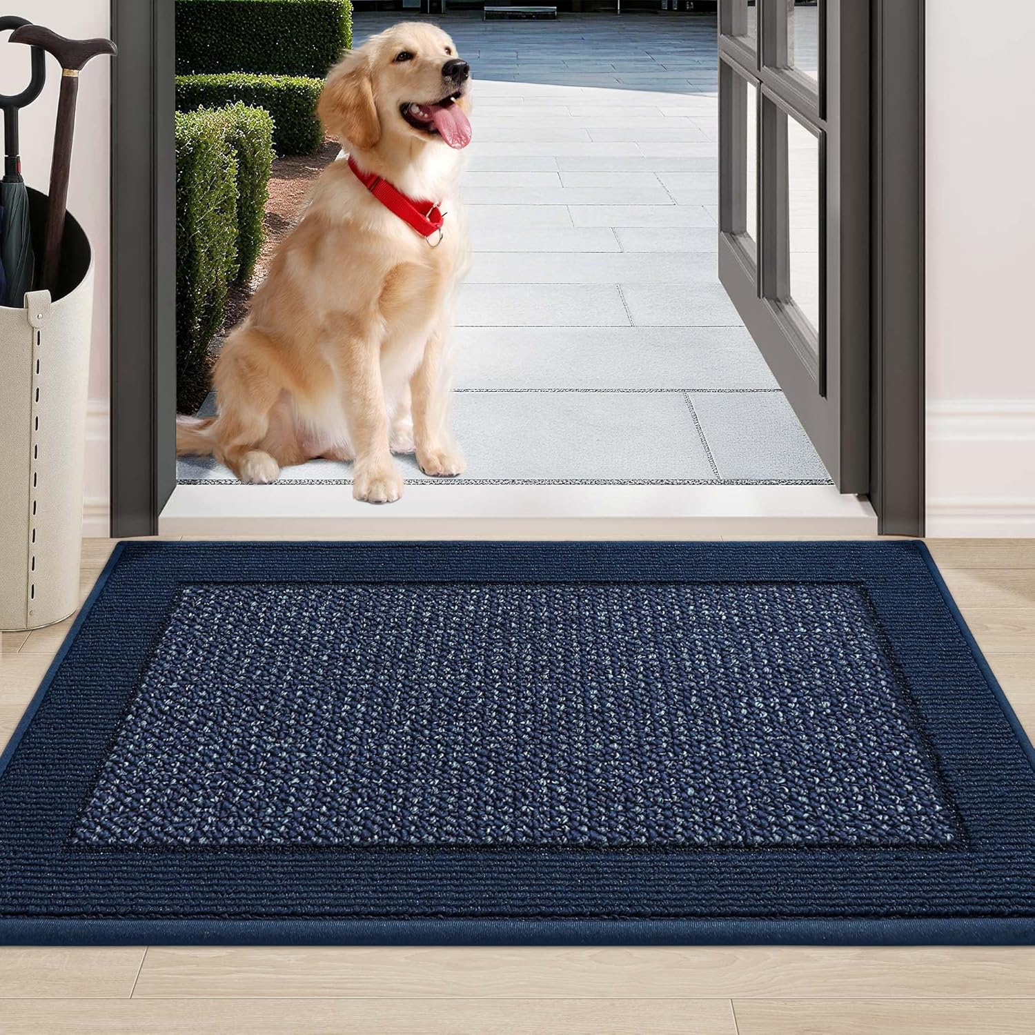 BEQHAUSE Indoor Door Mat 24 x 36 Dirt Trapper Door Mats Non-Slip Entryway Rugs Washable Resist Dirt Absorbent