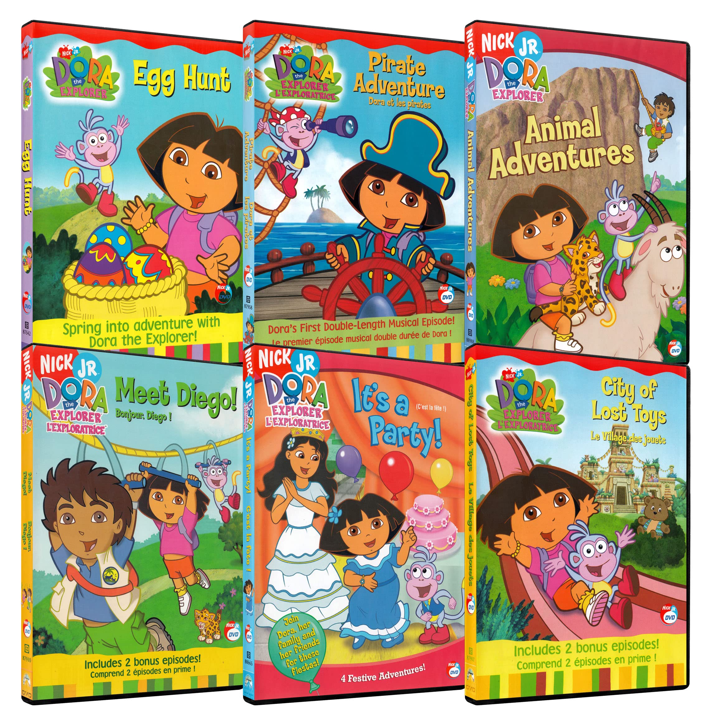 Dora the Explorer: Egg Hunt / Pirate Adventure / Animal Adventure