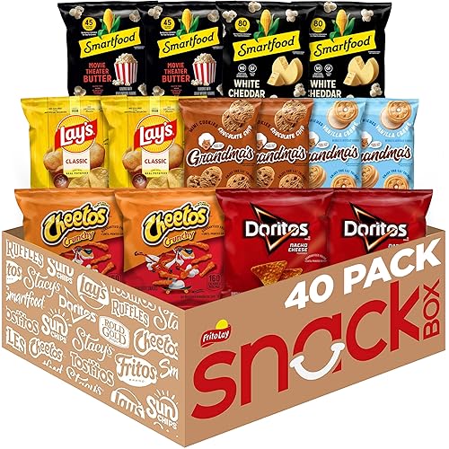 Miniatura 19 de Frito-Lay, paquete de cuidado definitivo - Paquete de cuidado de aperitivos, variedad de chips, galletas dulces, galletas saladas y más, 40