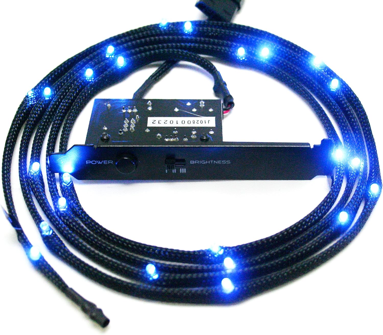 NZXT CB-LED20-BU Light Sensitivity Sleeved LED Kit (2-Meters) (Blue)