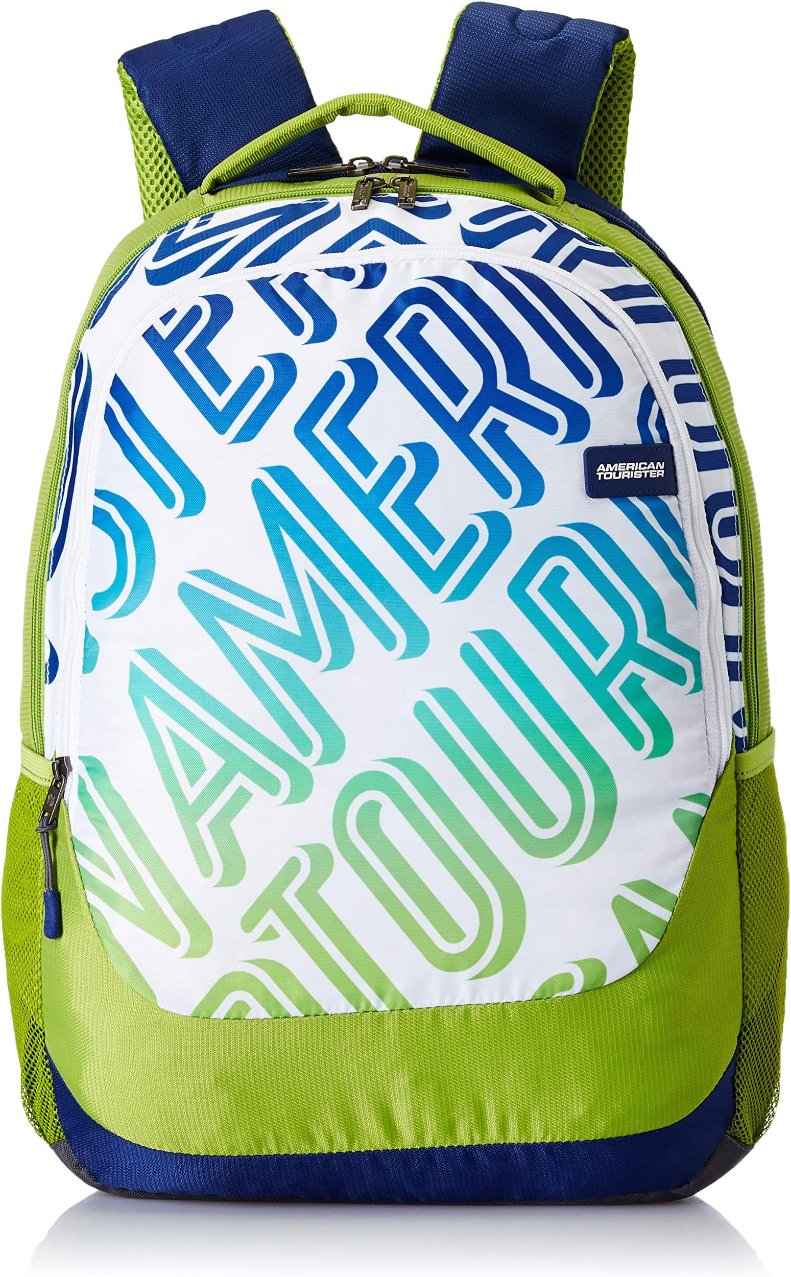 American Tourister Popin 31 Ltrs Blue & Green Casual Casual School and College Backpack for Men and Women