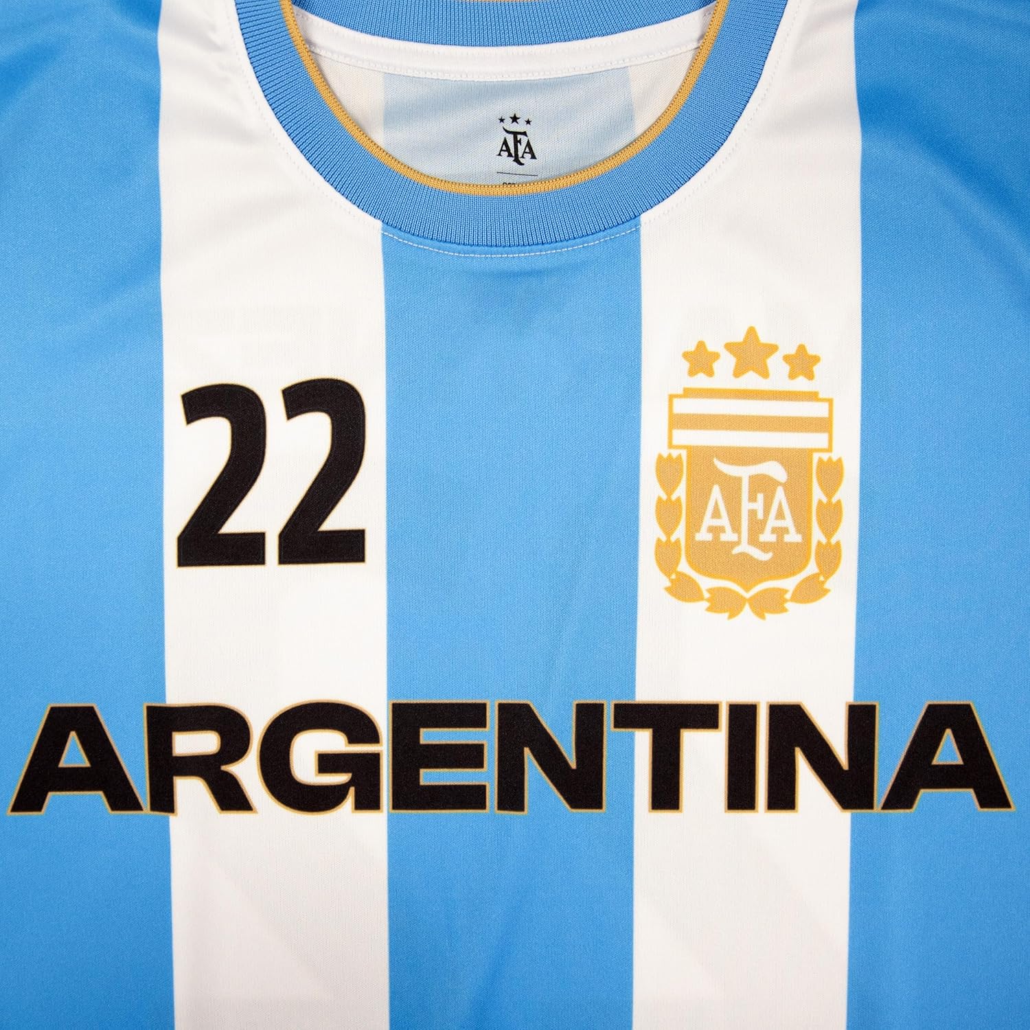 Icon Sports Officially Licensed Argentine Football Association Game Day Shirt - Unisex Kids