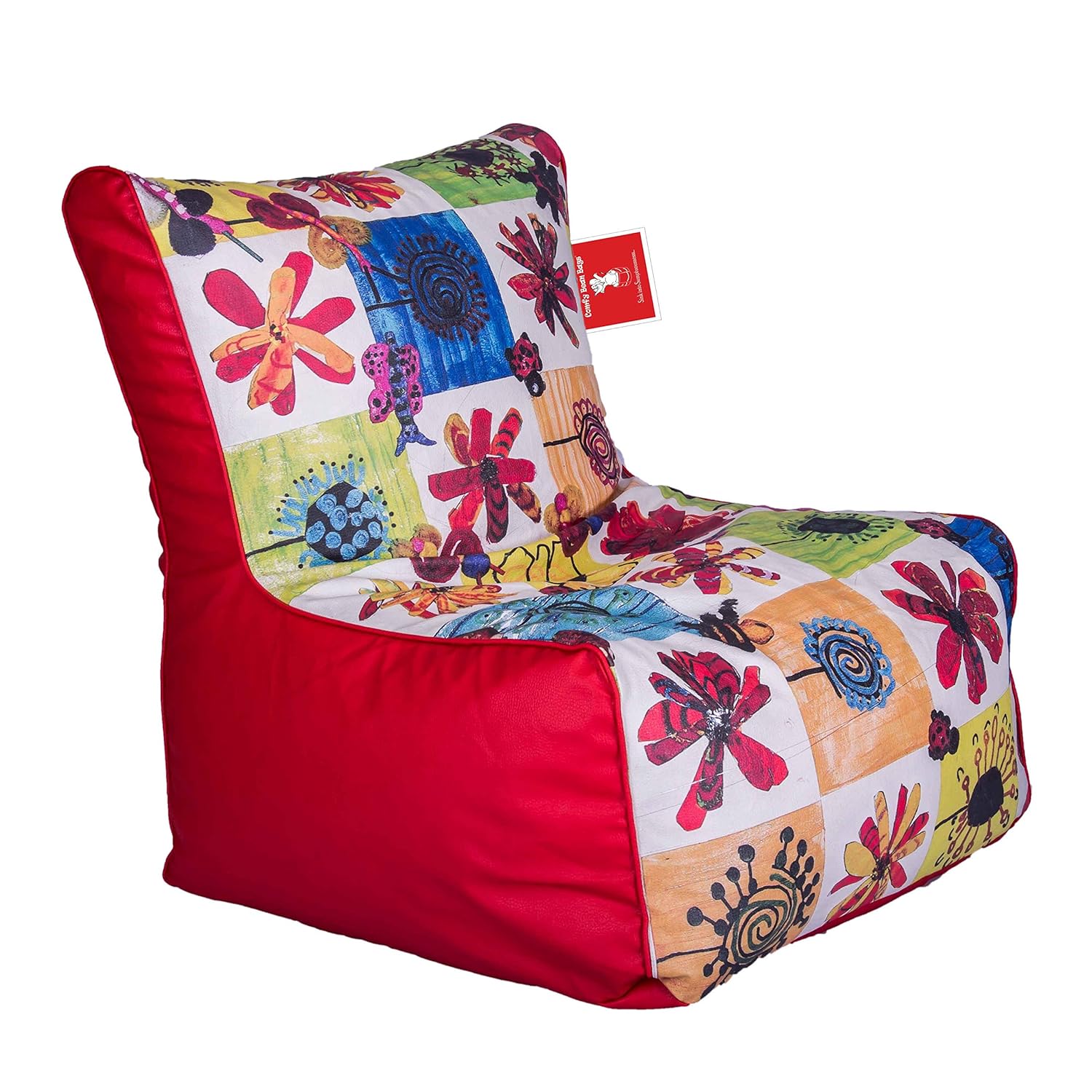 ComfyBean Designer Bean Bag Chair Filled with Beans Bean Chair