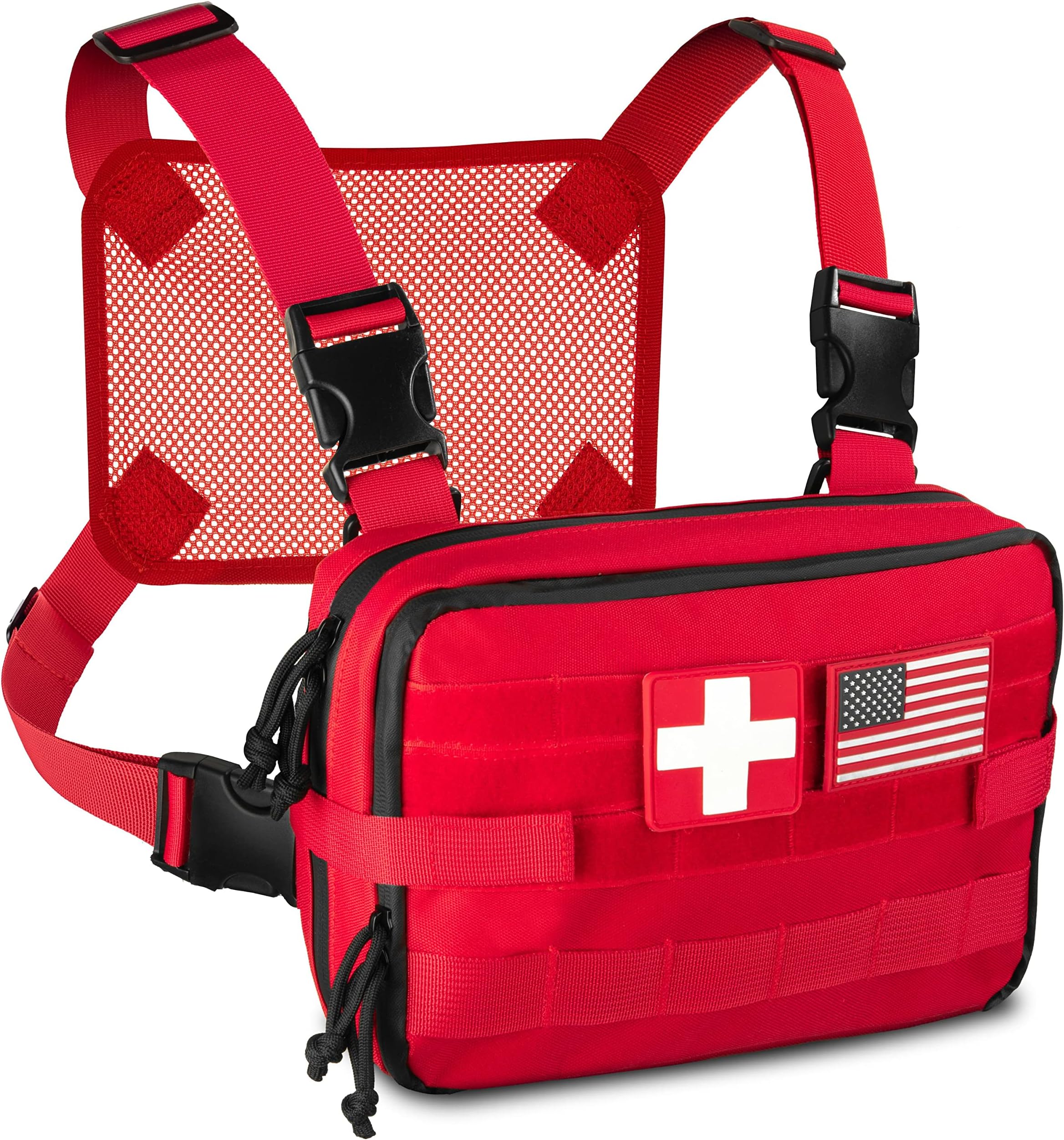 Boundless Performance Molle EMT Medical Bag - Our EDC IFAK Bag Is Great For All First Aid Needs During Hiking, Hunting, And Shooting - Two Utility Pockets Hold Medical Supplies, Tourniquets & More