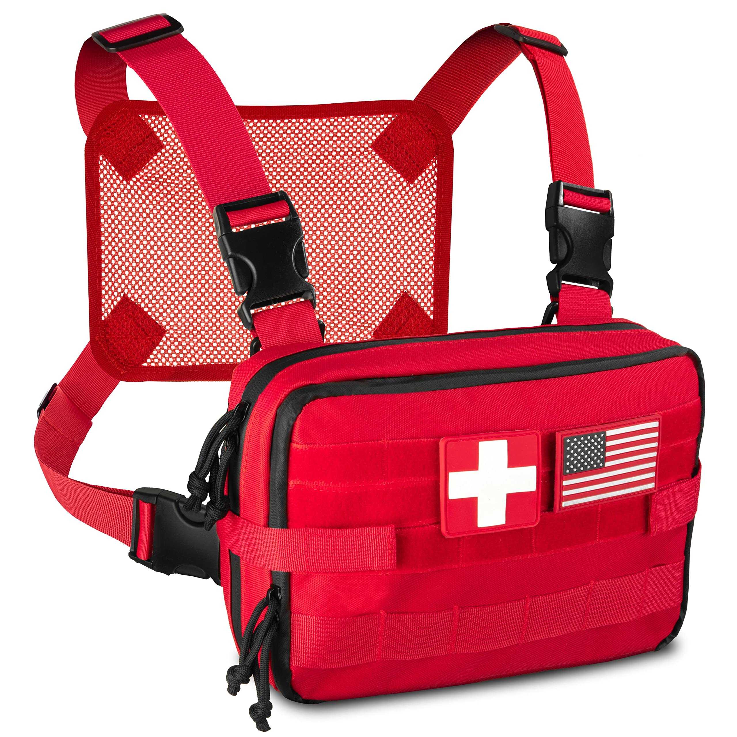 Boundless Performance Molle EMT Medical Bag - Our EDC IFAK Bag Is Great For All First Aid Needs During Hiking, Hunting, And Shooting - Two Utility Pockets Hold Medical Supplies, Tourniquets & More