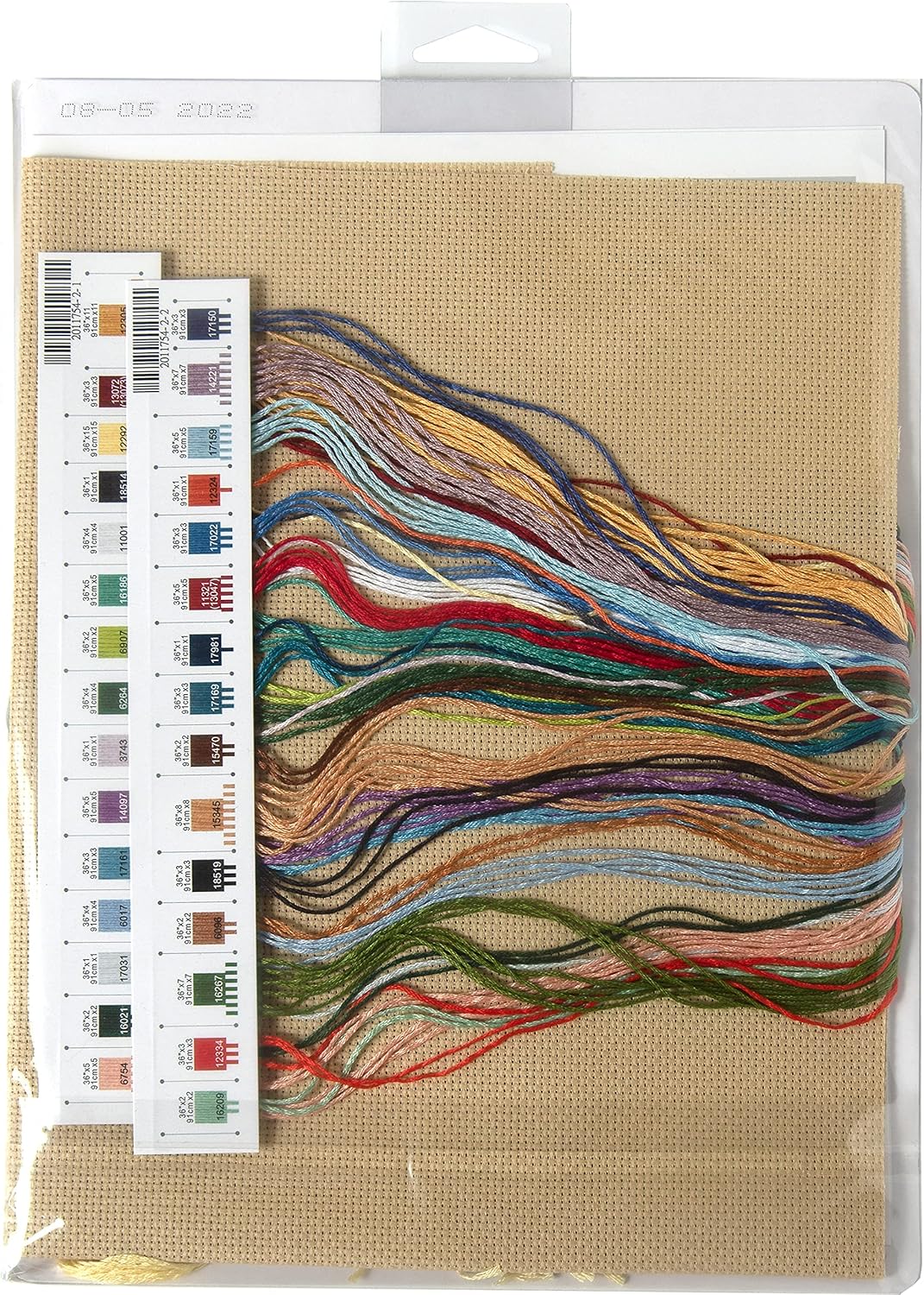 Dimensions 70-35412 Outer Banks Counted Cross Stitch Kit for Beginners, 13" x 10", 14 Cnt. Natural Aida, 4pcs, Small