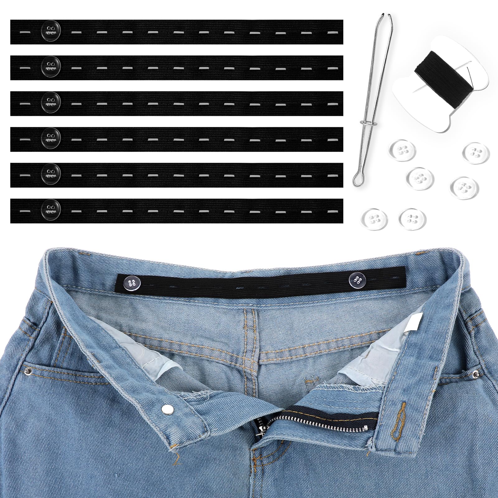Tendeurs de taille élastiques pour pantalons : la solution anti-pression