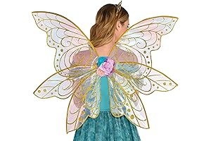 Adult Mythical, Ethereal, Radiant, Fairy Wings, Multicolor, One Size