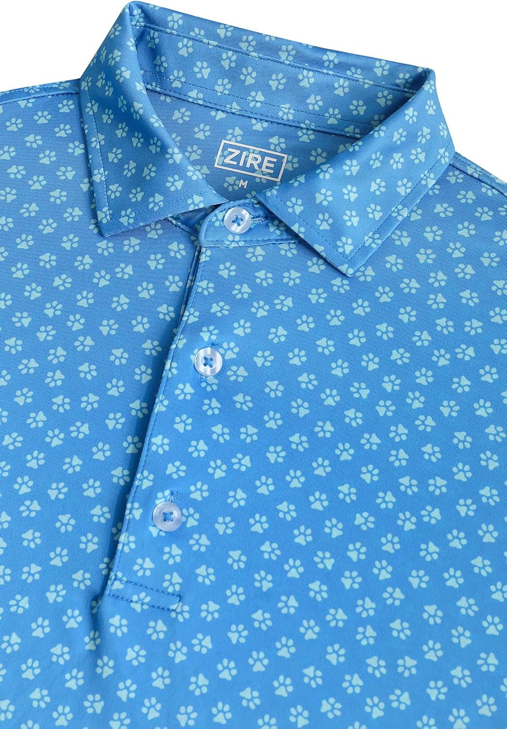 ZIRE Golf Men's Performance Polo | Dry Fit Short Sleeve Shirt | Moisture-Wicking Golf Shirt for Men | UPF 50+ | 4-Way Stretch - Image 4