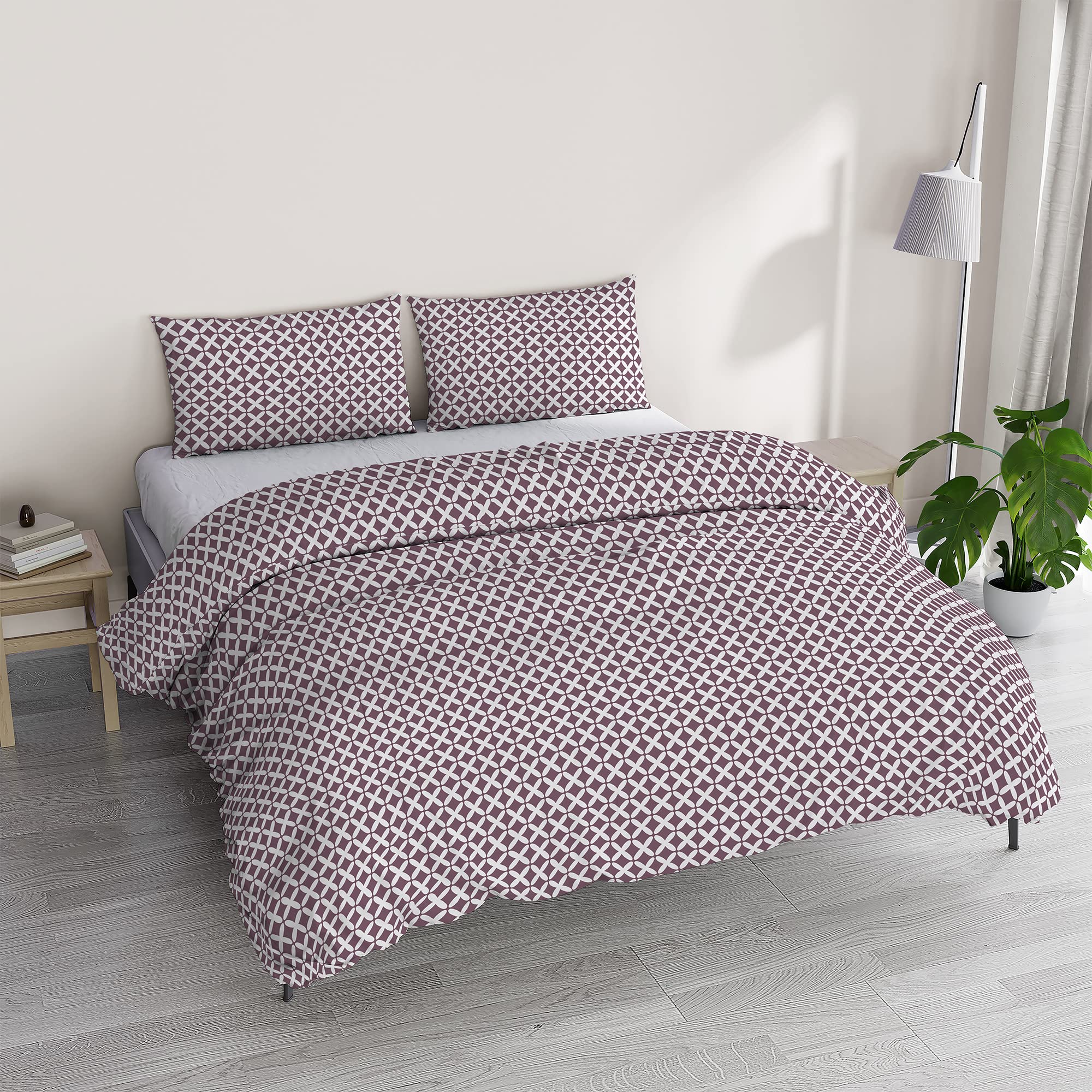 Italian Bed Linen Athena Rita Pink Duvet Cover Set Made in Italy