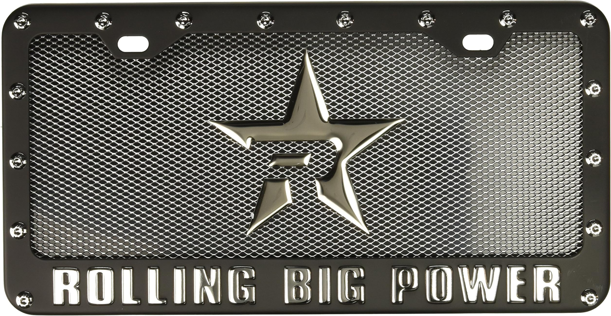 RBP RBP-4121ZR License Plate Frame Kit, black