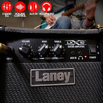 Laney LX10 Guitar Combo 10W 5 Inch Woofer, Black