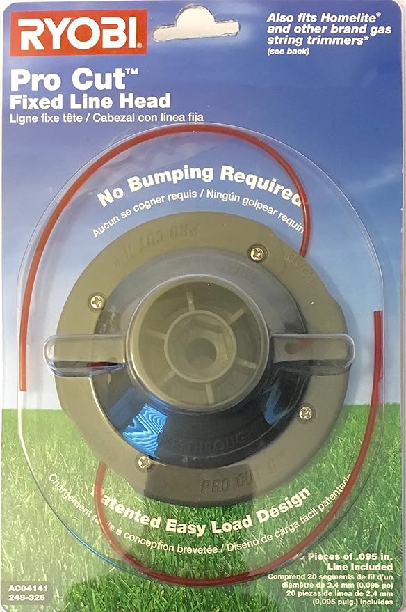 Ryobi Pro Cut Fixed Line String Head AC04141 Patio, Lawn