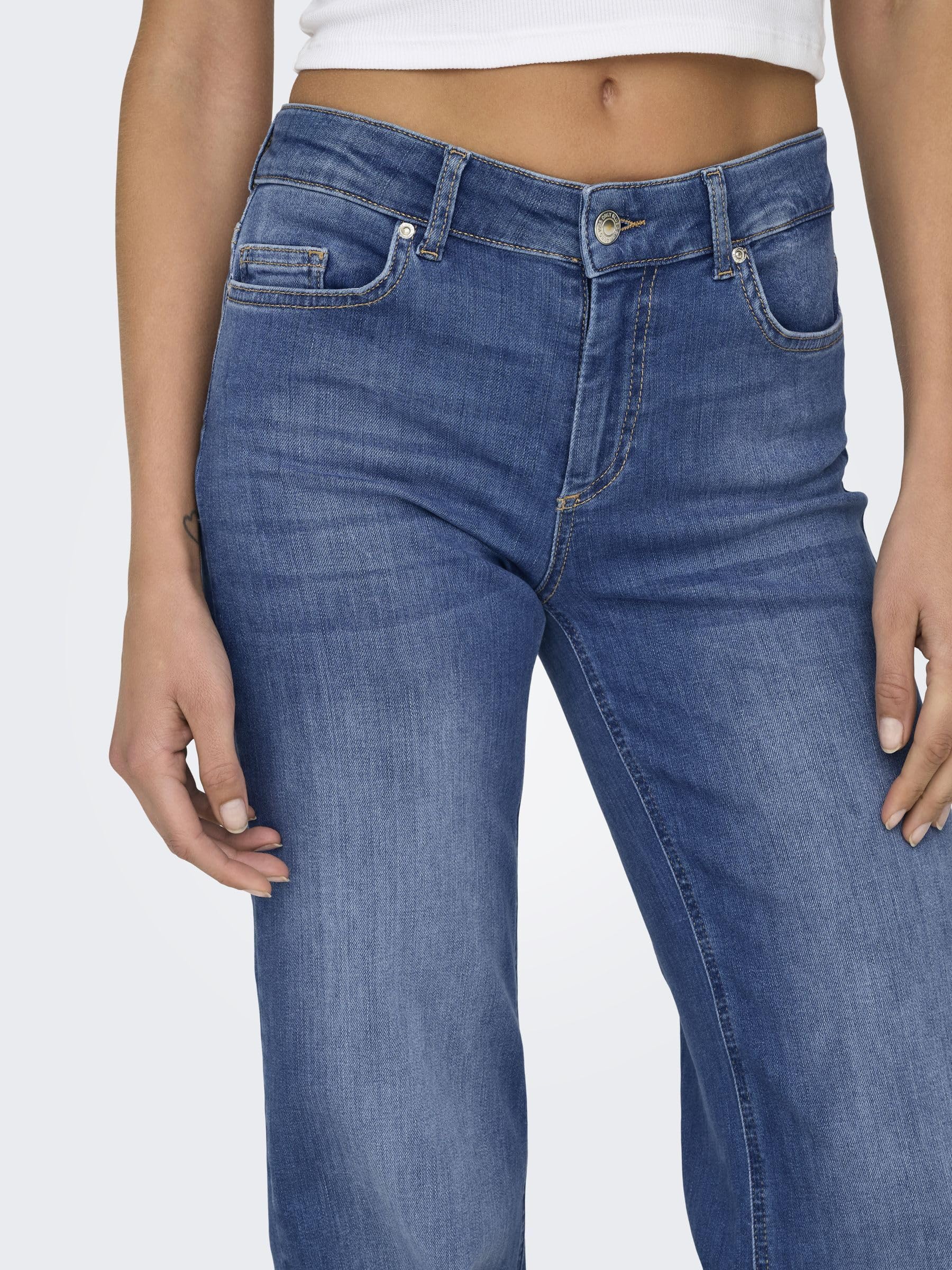 ONLY Straight Fit Jeans ONLBLUSH Mid Waist Straight Fit Jeans