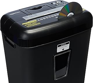 Amazon Basics 12 Sheet Cross Cut Paper/CD/ Credit Card Shredder, Black