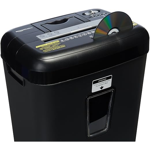 Amazon Basics 12 Sheet Cross Cut Paper/CD/ Credit Card Shredder, Black