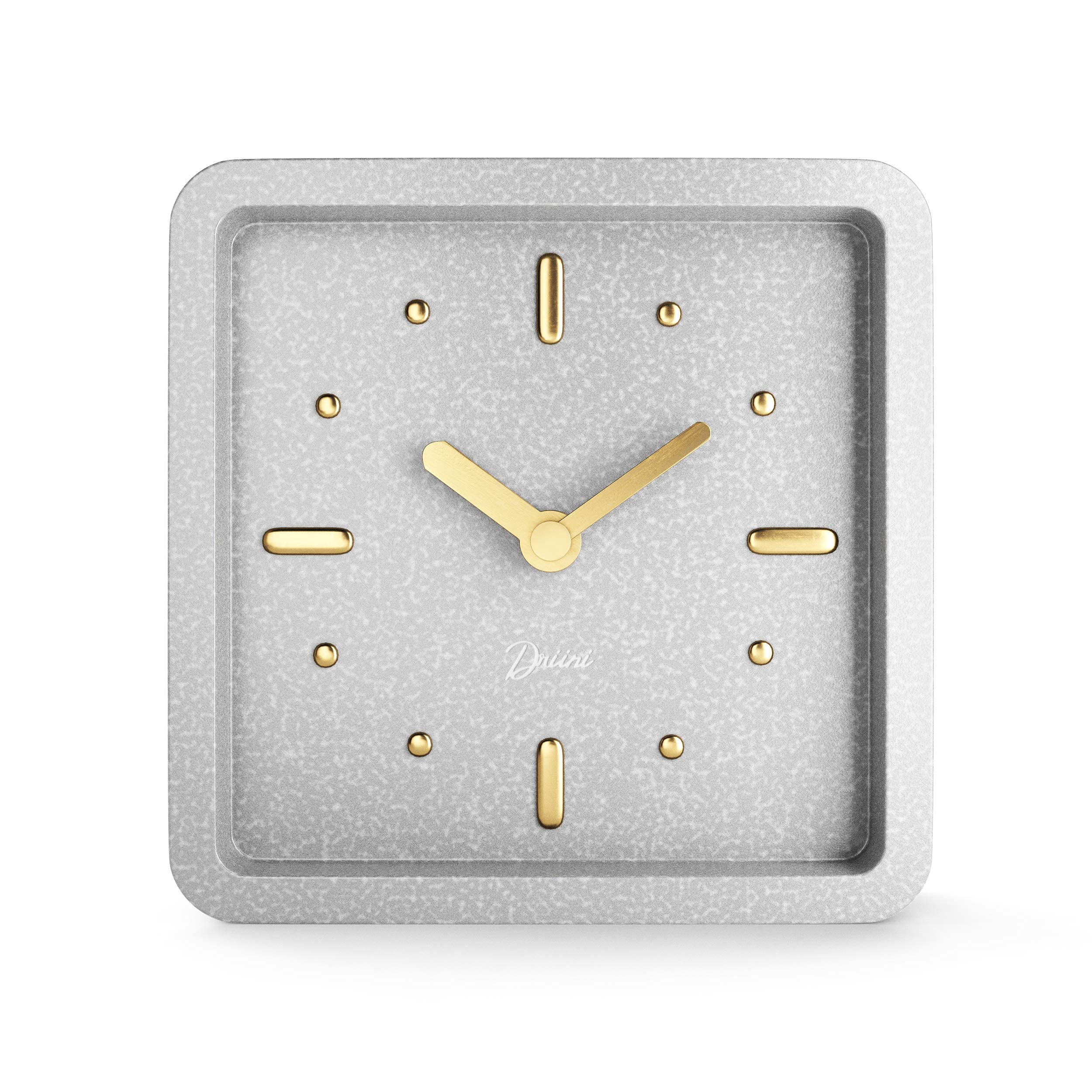 Buy Driini Modern Mid Century Desk and Table Analog Clock (Concrete